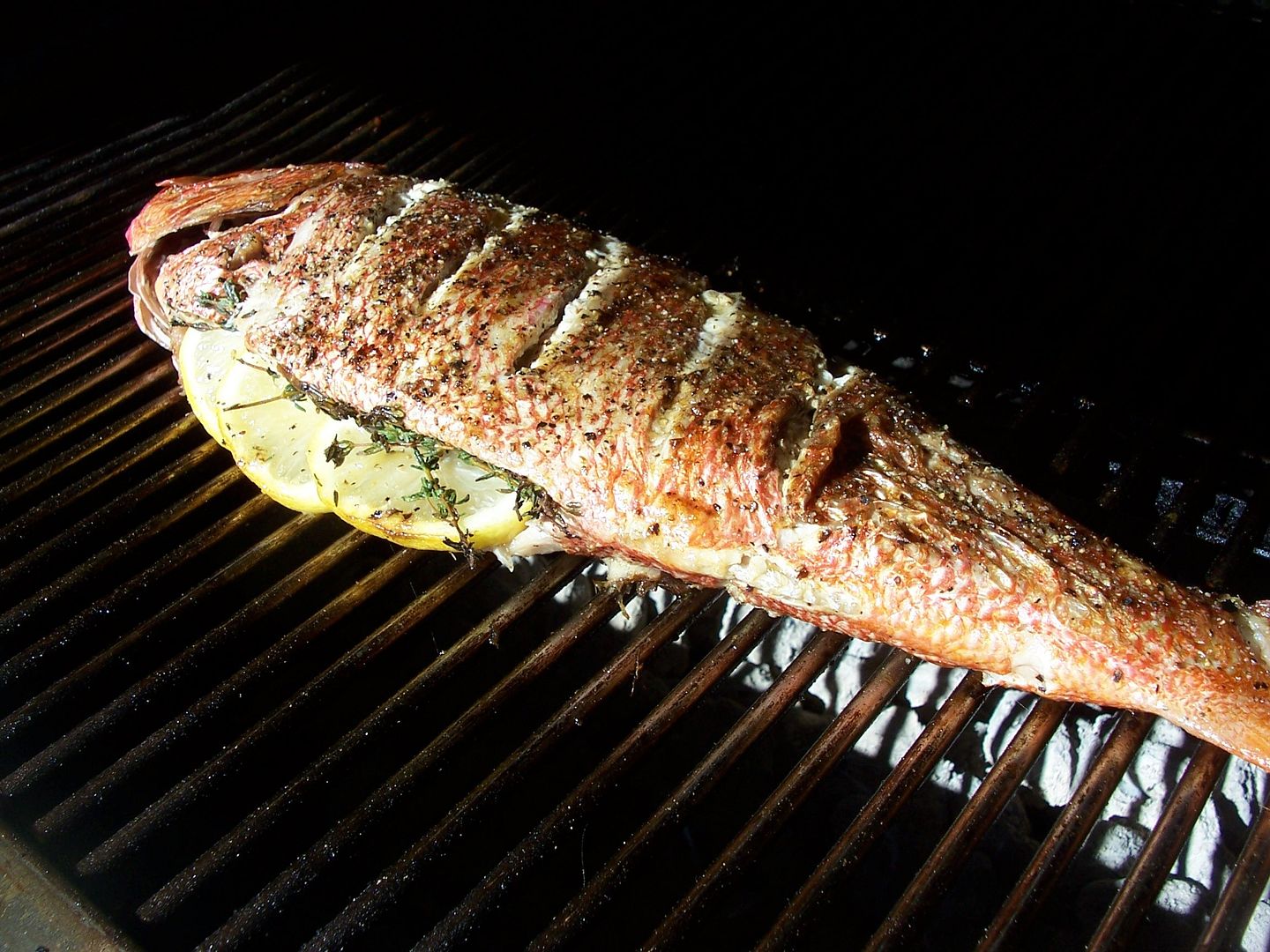 Cowgirl's Country Life Whole Red Snapper on the Grill